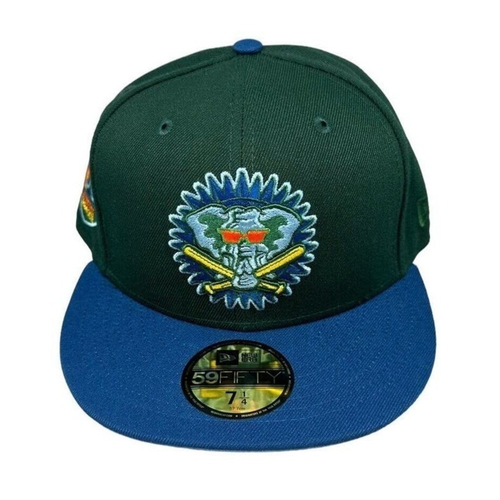 New Era 59fifty Oakland Athletics 50th Anniversary Patch Sz 7 1/4 Hat Cap - Picture 3 of 5
